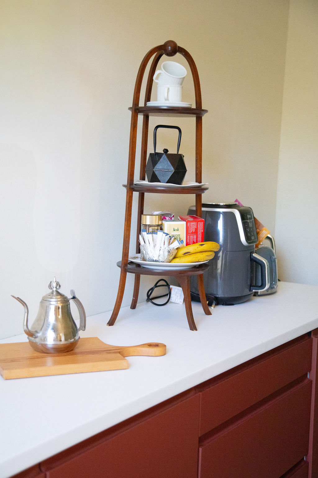 Kitchen equipped with local delicacies