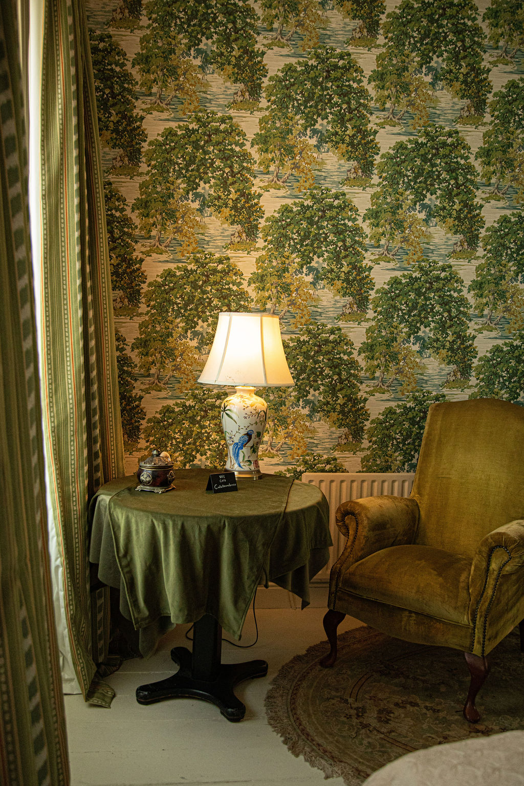 Luxury bedroom interior with period features