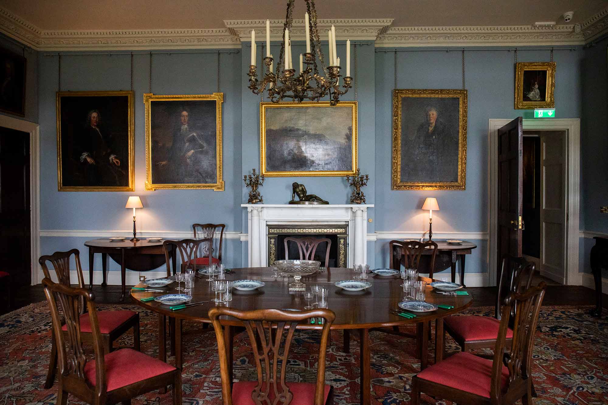 Grand dining room at Doneraile Court Estate