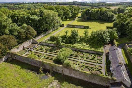 Ponds and wildflower meadows at Doneraile Estate Park, North Cork Ireland
