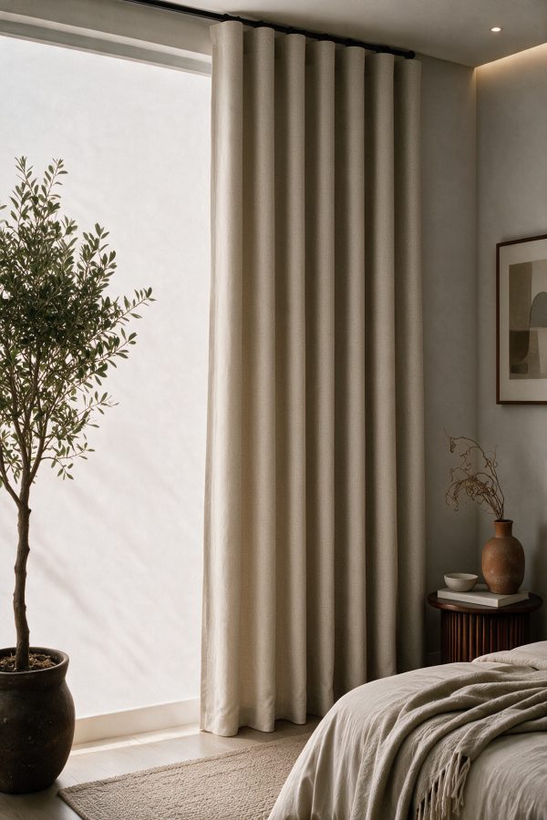 Townhouse Interiors Natural curtain in an undyed neutral tone